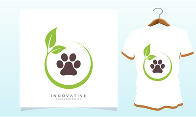 Tree leaves and dog footprints, Dog T Shirt Images, Stock Photos and Vectors