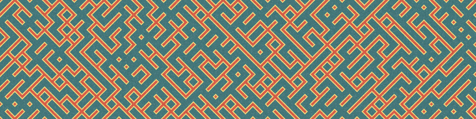 Abstract Geometric Pattern generative computational art illustration