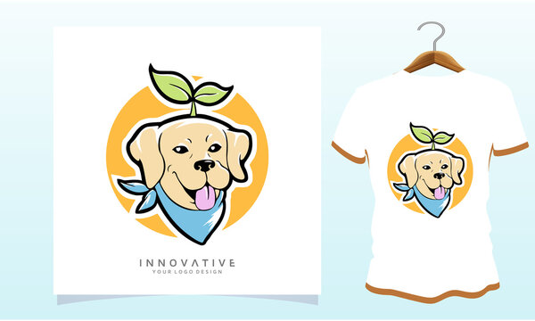 The tree on the dog's head and the handkerchief on his neck, Dog T Shirt Images, Stock Photos and Vectors