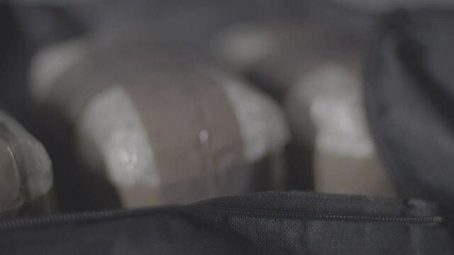 Slider Shot Bags of Cocaine Left