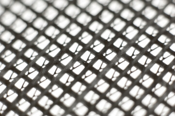 Macro detail of a banner printing mesh