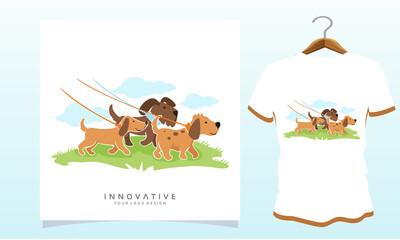 Going to the playground with the dog, Dog T Shirt Images, Stock Photos & Vectors