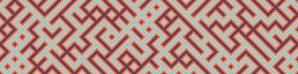 Abstract Geometric Pattern generative computational art illustration