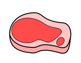 ステーキ(赤線線)