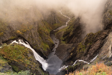 Wodospad Vøringfossen w Norwegii (Voringfossen)	