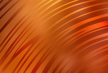 Light Orange vector background with wry lines.