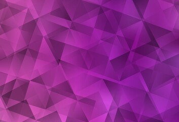 Light Pink vector polygonal template.