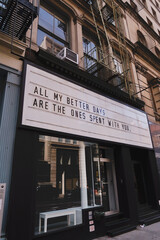 Obraz premium Building with Quote