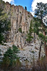 park canyon gorge rocky cliff stones