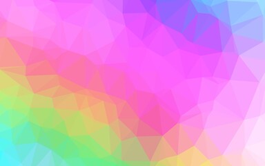 Light Multicolor, Rainbow vector polygon abstract layout.