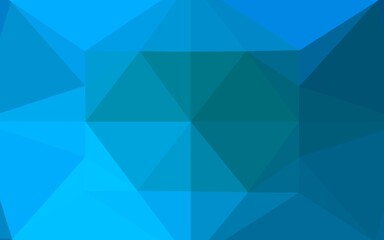 Light BLUE vector polygonal pattern.