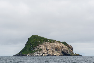 Island of Skrudur of the coast of Iceland