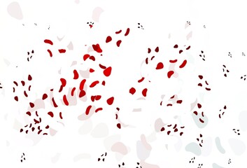 Light Red vector texture with random forms.