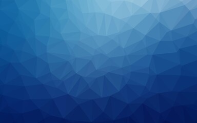 Light BLUE vector shining triangular pattern.
