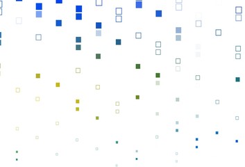 Light Blue, Yellow vector backdrop with lines, rectangles.