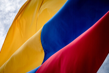 Bandera de Colombia, tricolor, simbolo patrio de la república de Colombia 
