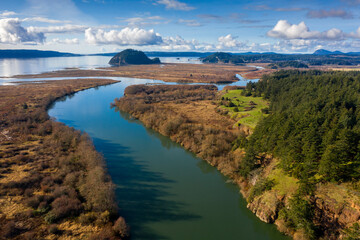 The Skagit Valley lies in the northwestern corner of the state of Washington. Its defining feature is the Skagit River. The Skagit River runs from high in the Cascade Mountains to Puget Sound.