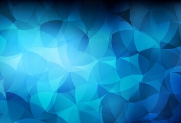 Obraz premium Dark BLUE vector background with abstract shapes.