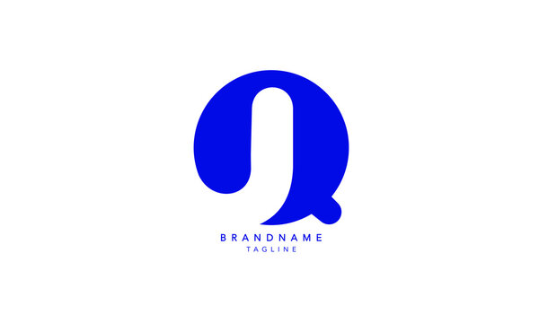 Alphabet letters Initials Monogram logo QJ, JQ, Q and J