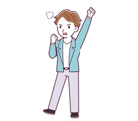 Young and naughty brown-haired man