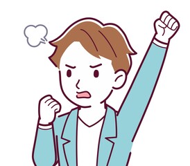 Young and naughty brown-haired man