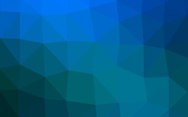 Light BLUE vector polygonal template.