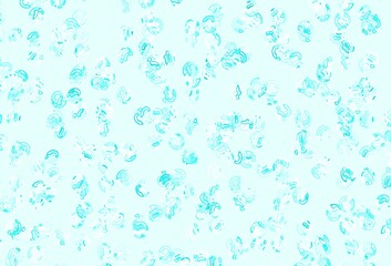 Light Green vector background with spots.