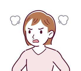 Pretty girl in pink sweater