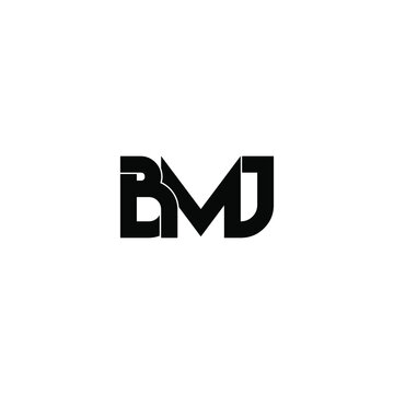 bmj letter original monogram logo design