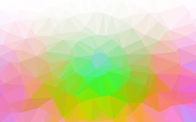 Obraz premium Light Multicolor, Rainbow vector polygon abstract backdrop.