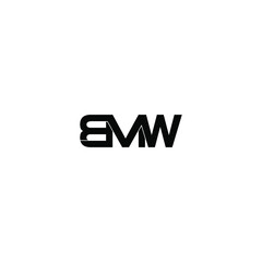 bmw letter original monogram logo design