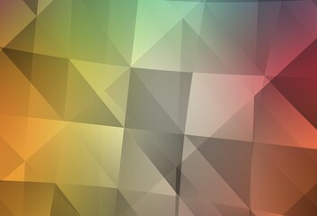 Fototapeta premium Light Green, Red vector abstract mosaic pattern.