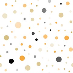 Light Orange vector seamless texture with disks.