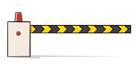 Cartoon Automatic Boom Barrier  © Sona