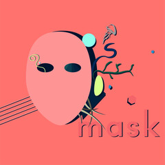 the face mask with pattern