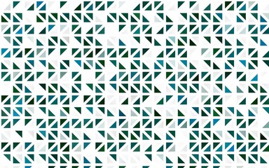 Light Blue, Green vector seamless background with triangles.