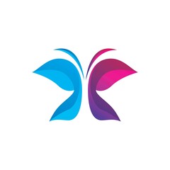 Fototapeta premium Beauty butterfly logo images