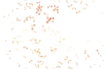 Light Red vector background with spots.