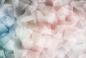 Light Pink, Green vector abstract polygonal background.