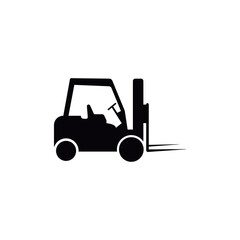 Forklift icon design template vector isolated illustration