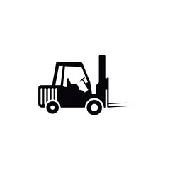 Forklift icon design template vector isolated illustration