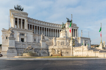 Piazza Venezia in Rome, Italy
