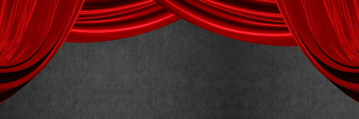 red theater curtain