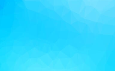 Light BLUE vector triangle mosaic texture.