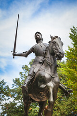 Joan of Arc statue in Meridian Hill Park in the Columbia Heights neighborhood of Washington, DC....