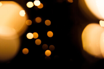 Blurred glare on a black background