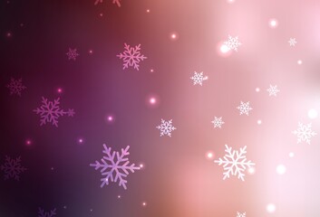 Light Pink vector texture in birthday style.