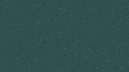 White tiny snow that twirl and fall down on tidewater green background. Merry Christmas, winter holiday and Happy New Year greeting concept with copy space