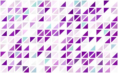 Fototapeta premium Light Purple vector seamless cover in polygonal style.