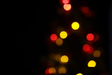 Christmas bokeh light abstract holiday background